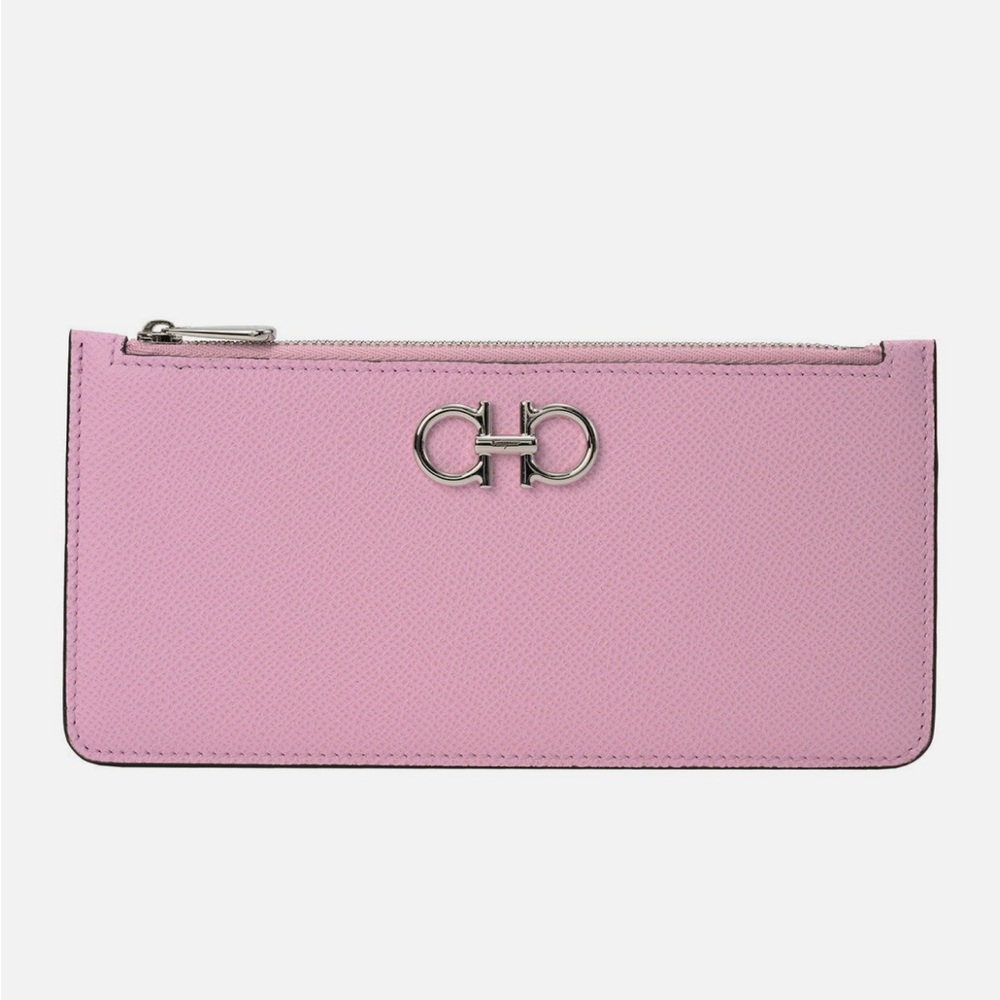 Ferragamo Women Wallet Accessories Gancini Card Case Bubble Gum Limited Edition